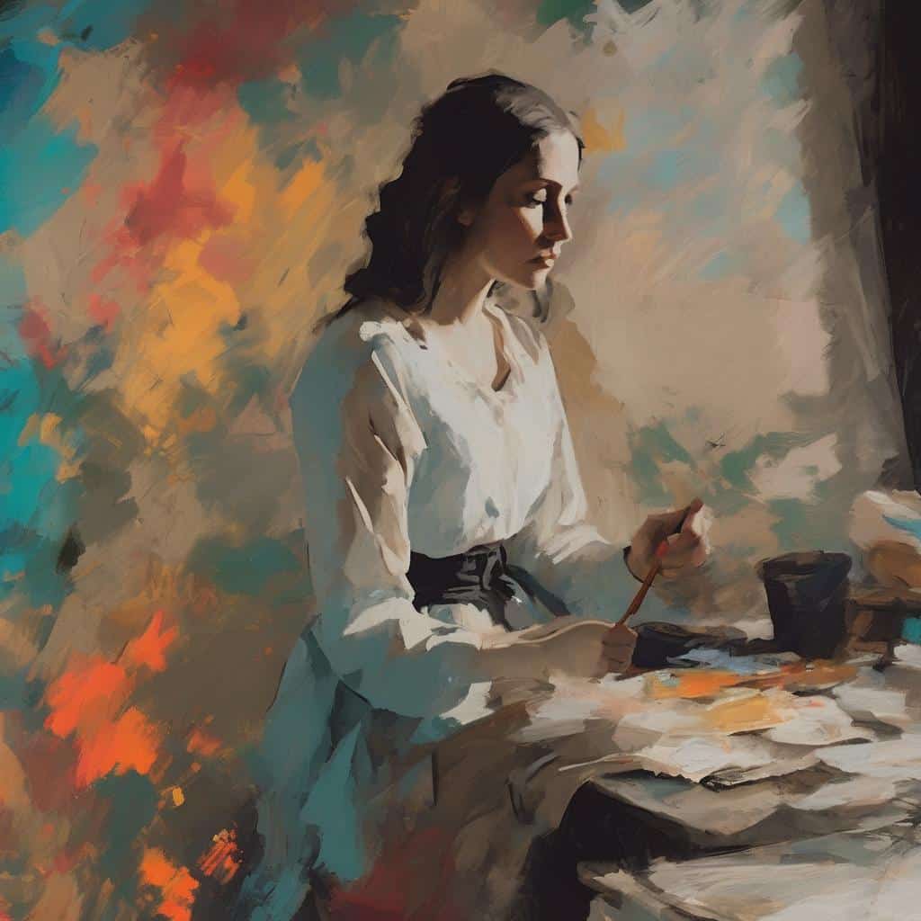 Ζύγια και χρώματα σε πίνακα ζωγραφικής, η τέχνη μέσα από τα μάτια του δημιουργού.